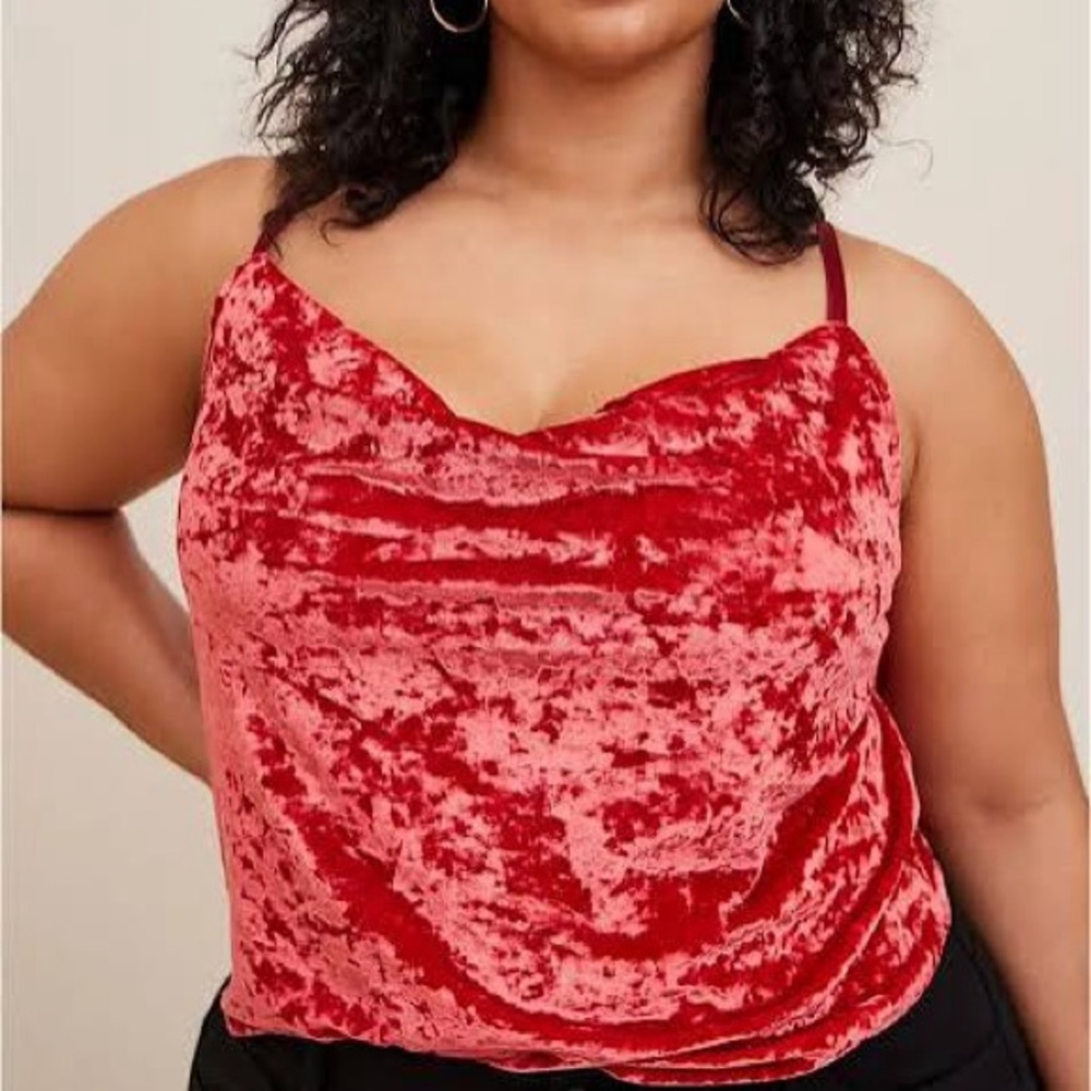 Torrid Velvet Red Cami Top